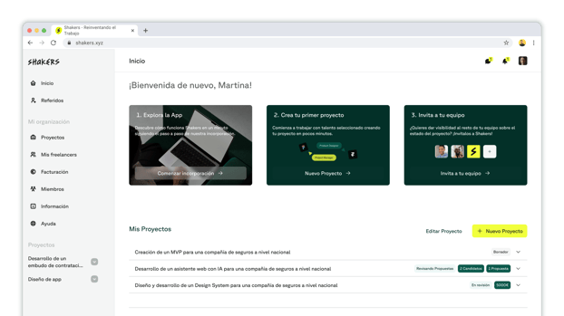 Home client - Shakers