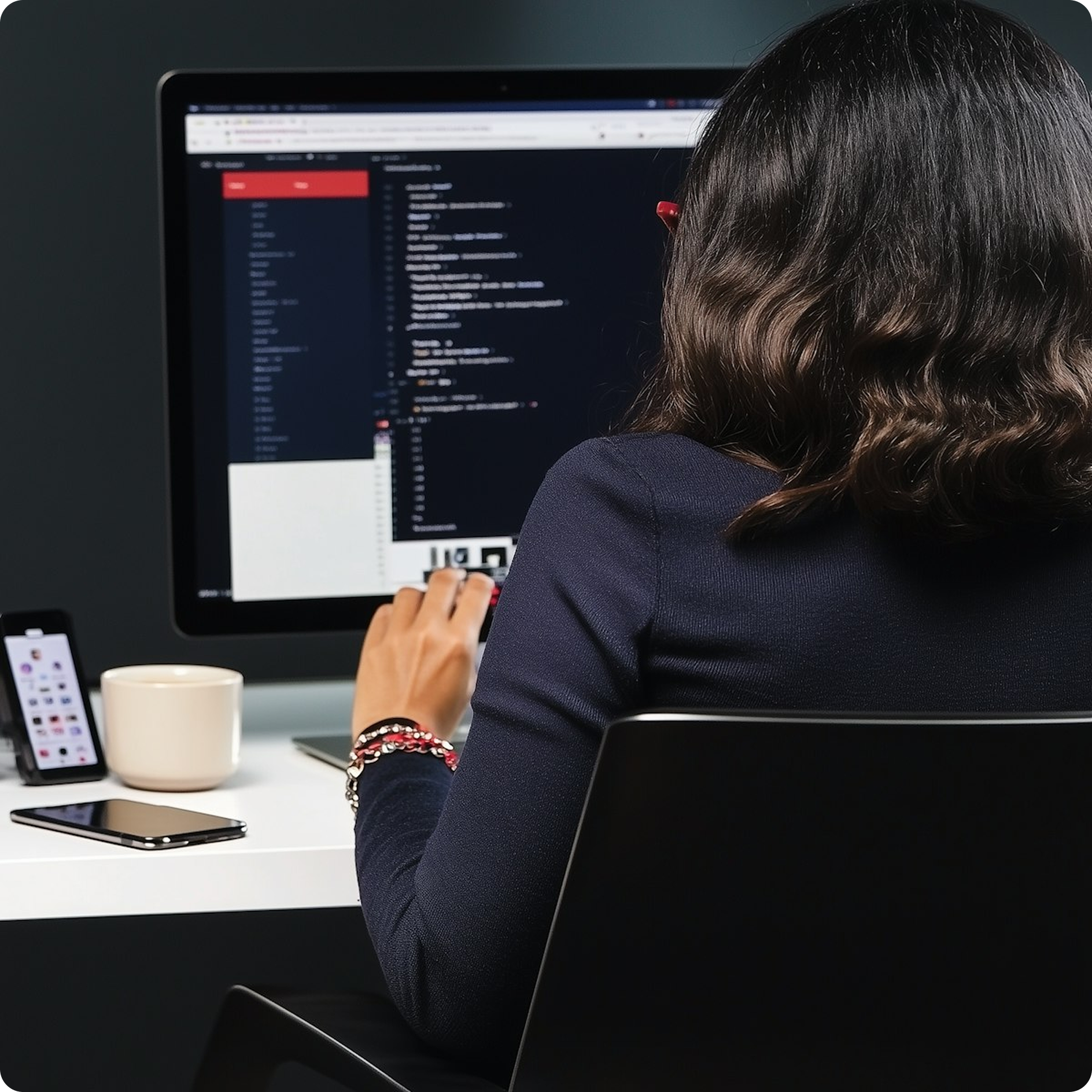 Focused Programmer at Work 1