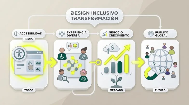 Diseño Inclusivo en UX/UI: Clave del Éxito Empresarial - Infografía