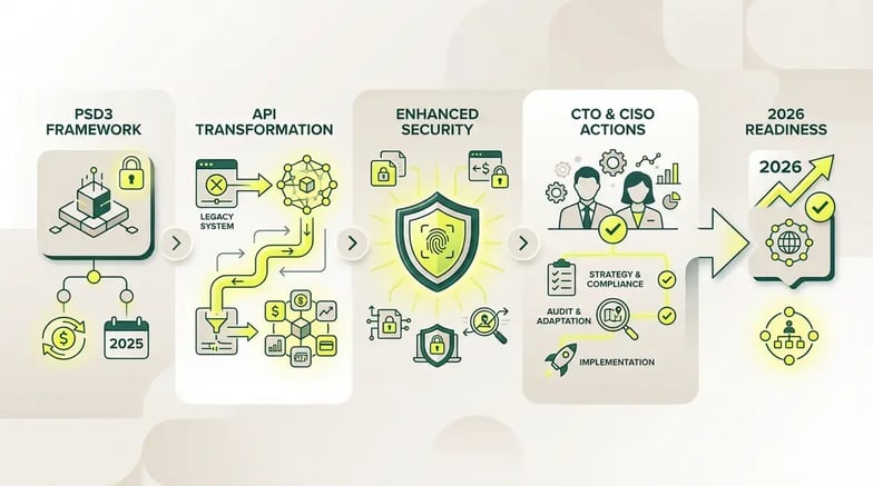 Guía técnica PSD3: Requisitos de APIs para Open Finance en 2026 - Infografía