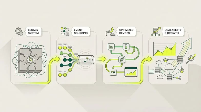Event Sourcing: Mejora tu Backend y DevOps - Infografía