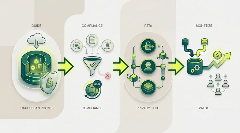 Cómo monetizar datos bajo GDPR con data clean rooms - Infografía