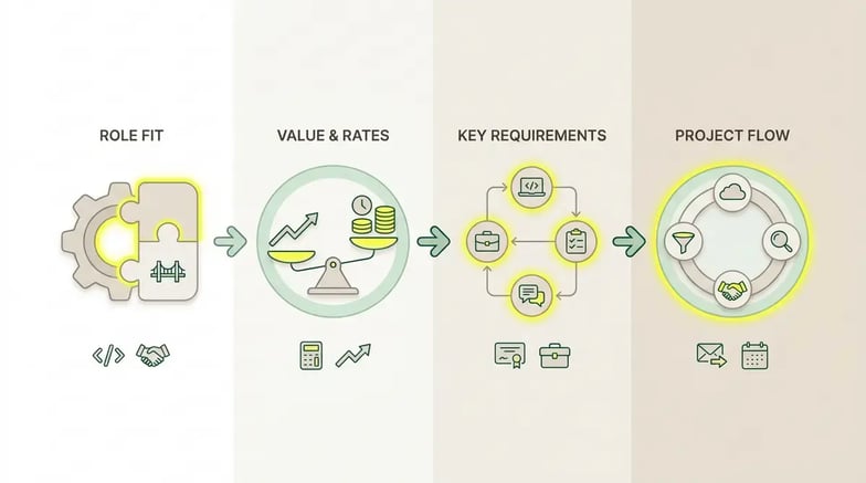 Cómo trabajar como Forward Deployed Engineer por proyectos - Infografía