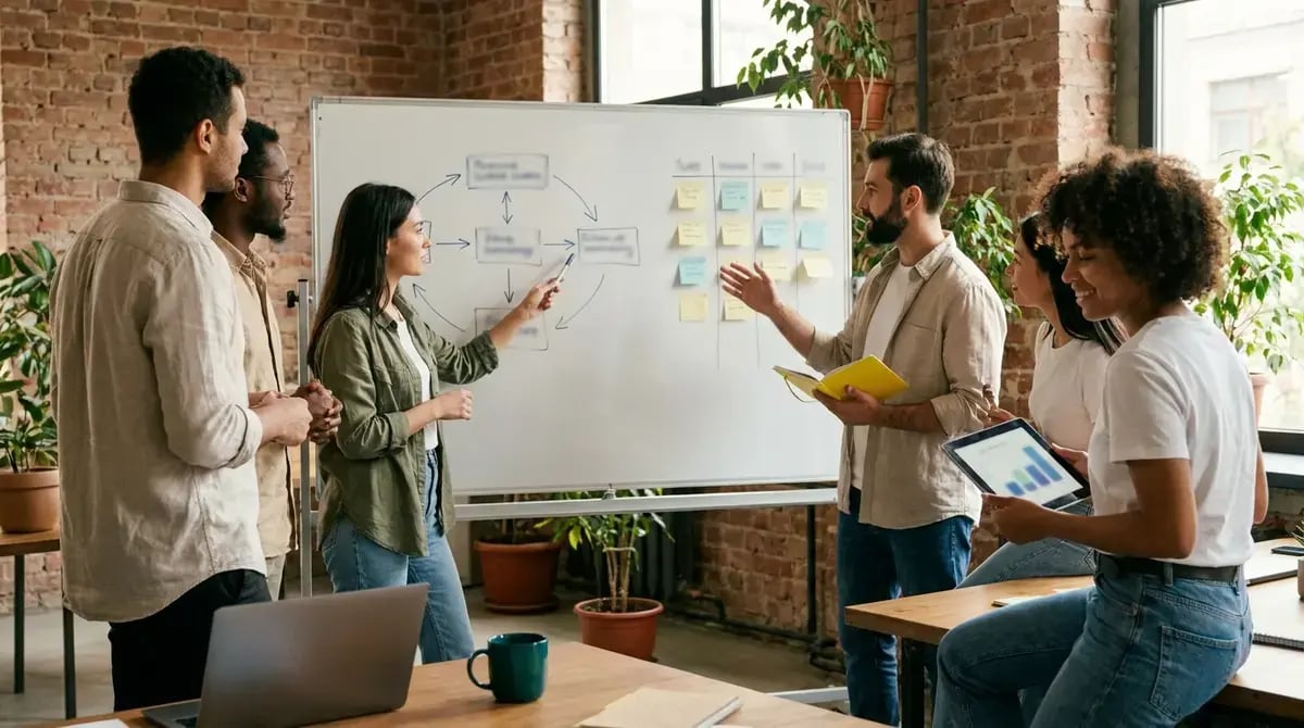 Profesional freelance revisa las cláusulas de un contrato de prestación de servicios antes de firmarlo