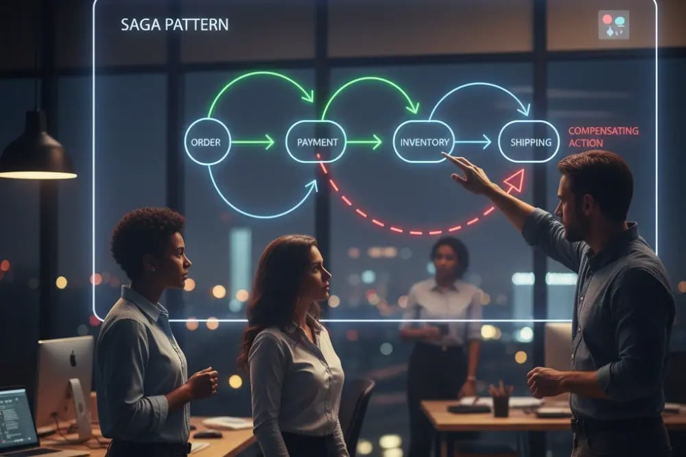 Para qué sirve el patrón SAGA en APIs