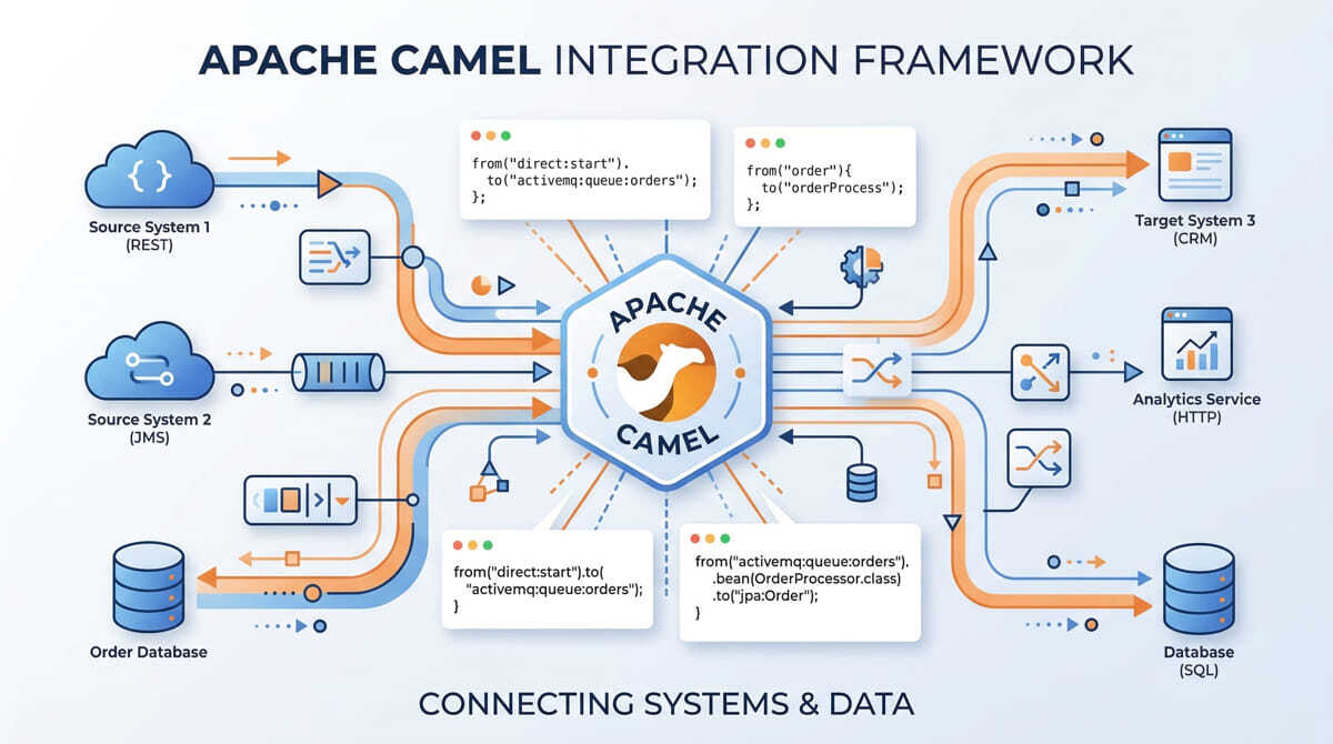 Apache Camel Java: Cómo Reducir un 40% el Time-to-Market en Integraciones de Microservicios